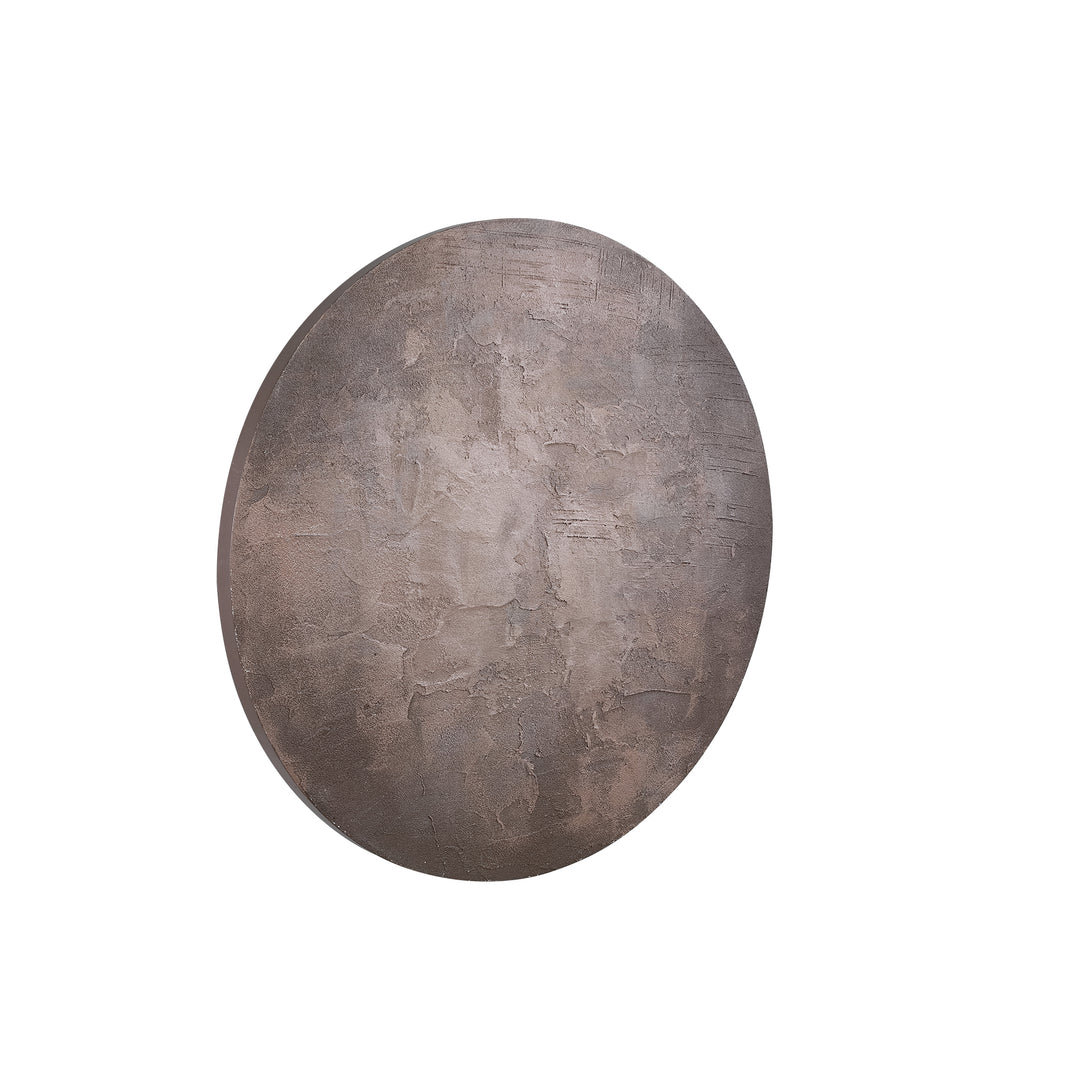 PTMD Rond Canvas Wandpaneel Bruin – ø90 cm | Kemp