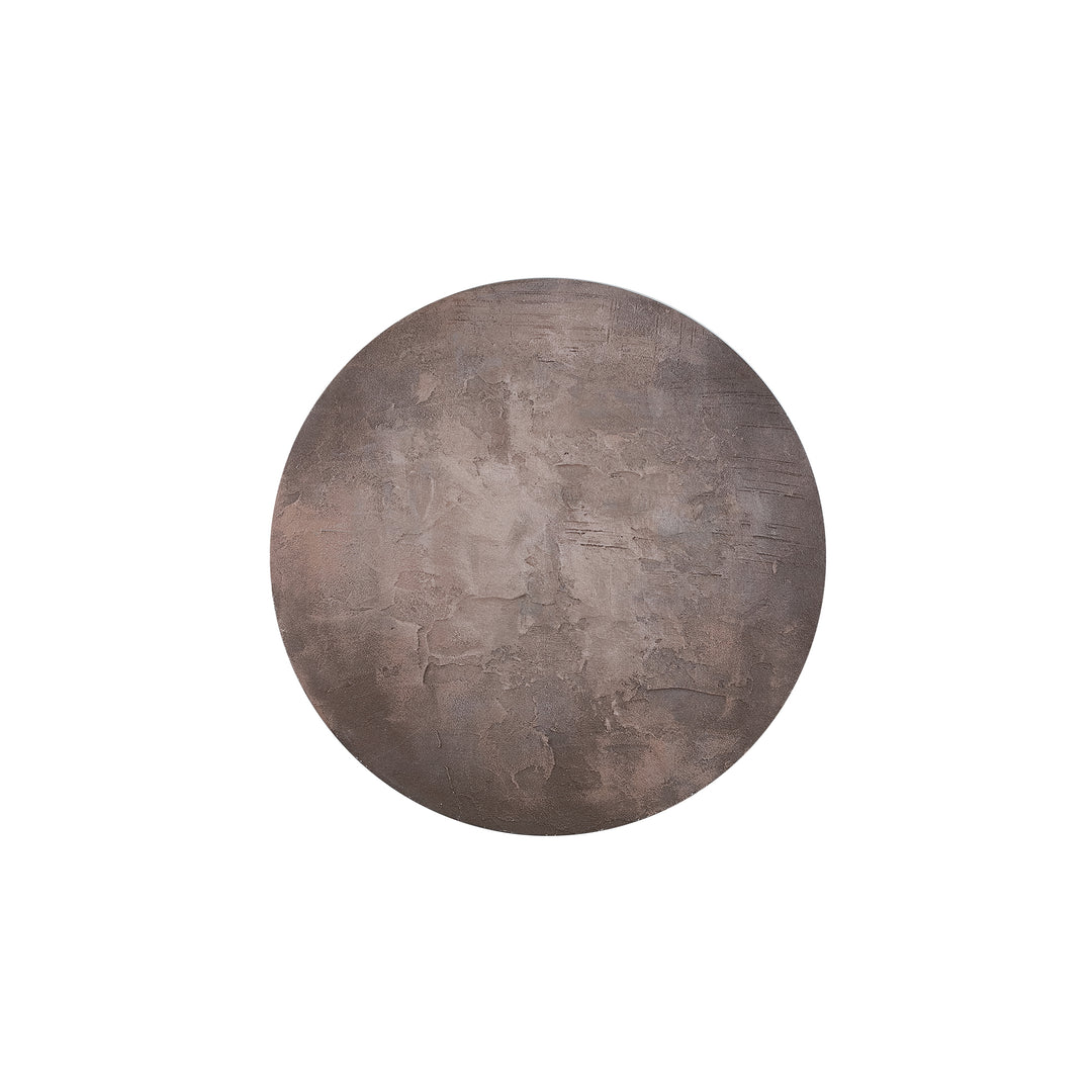 PTMD Rond Canvas Wandpaneel Bruin – ø90 cm | Kemp