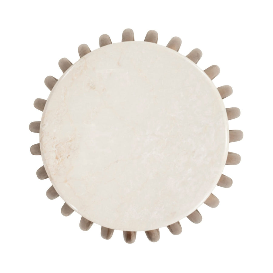 Bijzettafel Memphis – mangohout & Botochino marmer