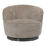 Filou Draaifauteuil Beige - Ronde Fauteuil