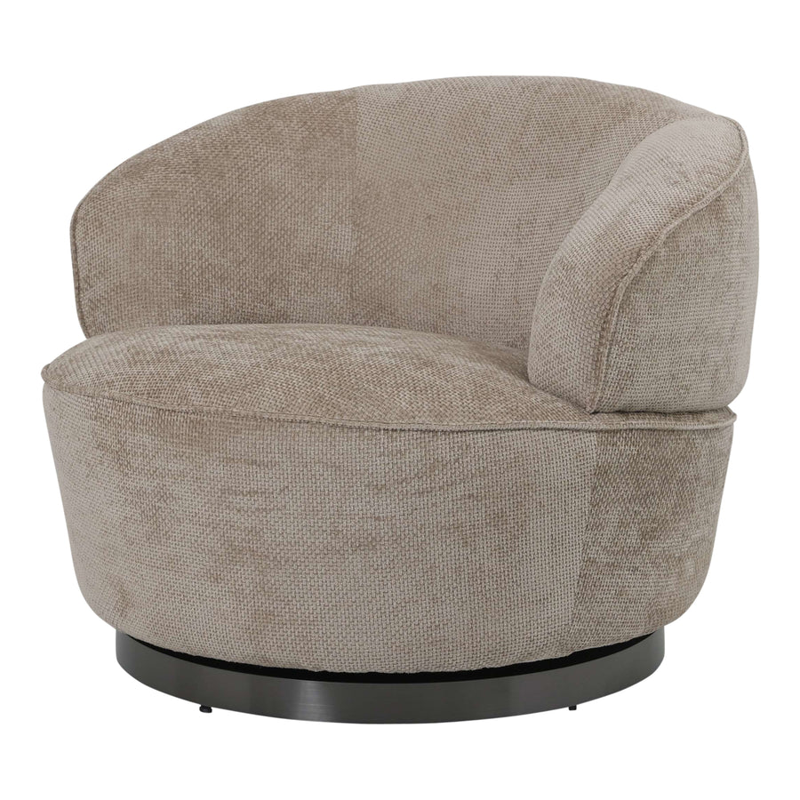 Filou Draaifauteuil Beige - Ronde Fauteuil