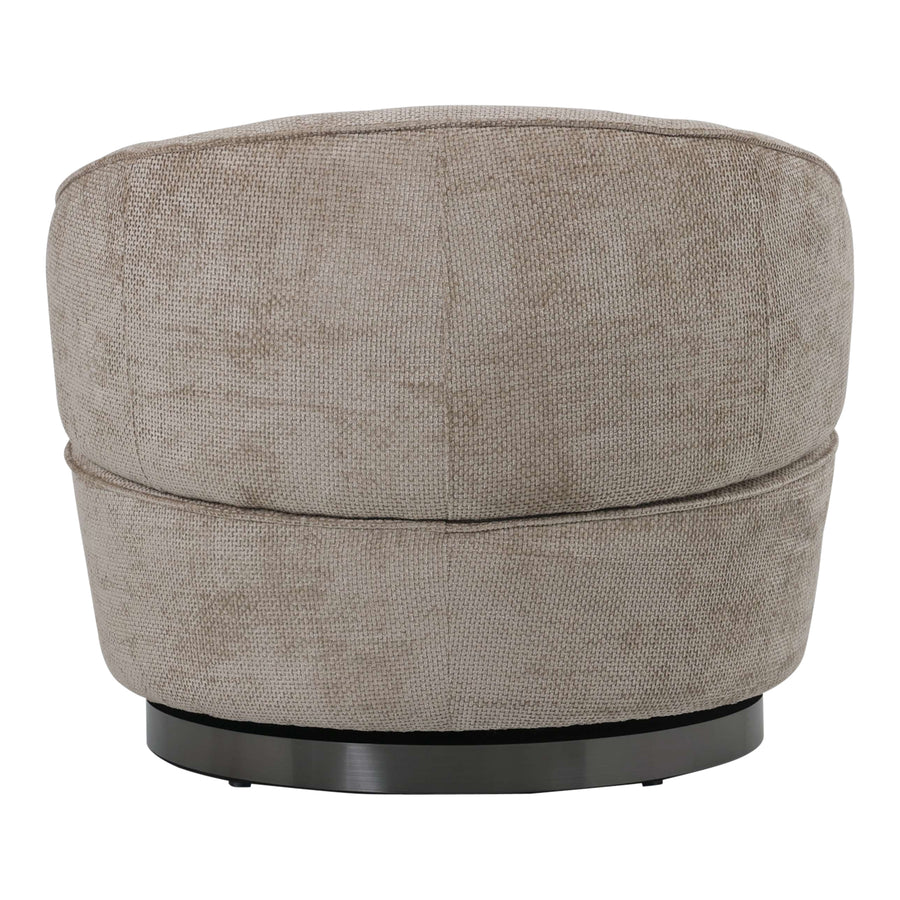 Filou Draaifauteuil Beige - Ronde Fauteuil