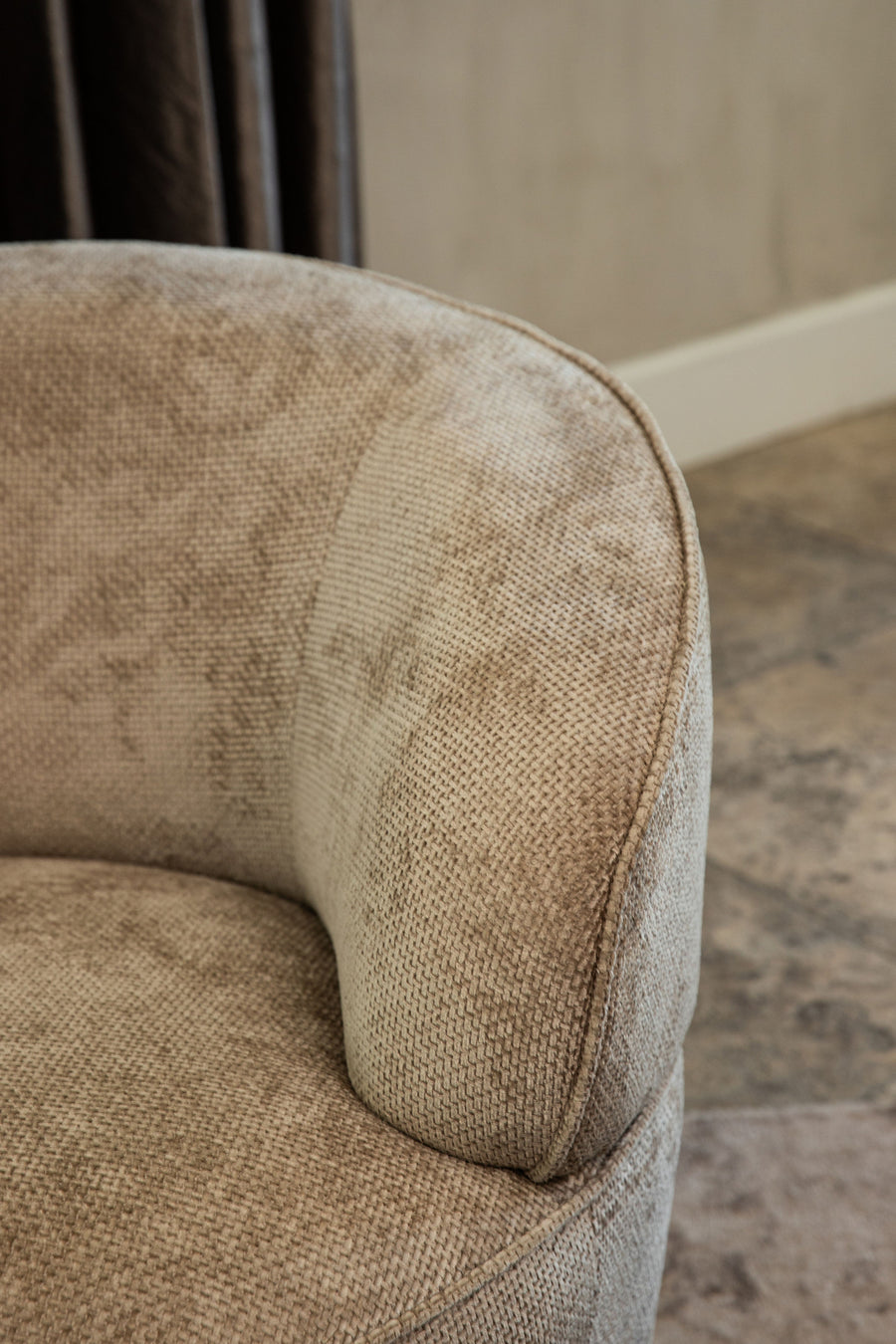 Filou Draaifauteuil Beige - Ronde Fauteuil