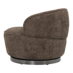 Filou Draaifauteuil Donkerbruin - Ronde Fauteuil