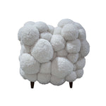 PTMD Dakota Teddy Fauteuil Off White