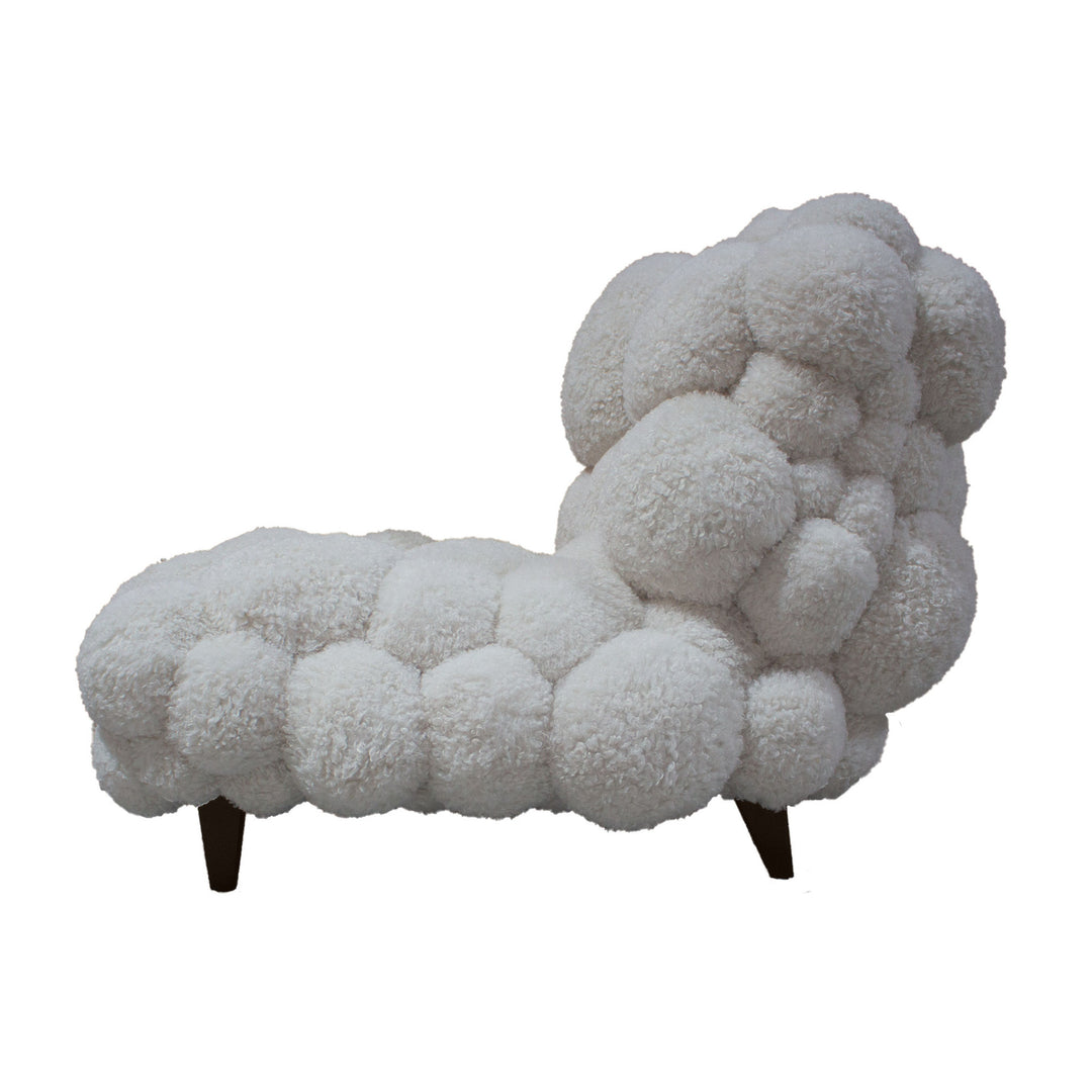 PTMD Dakota Teddy Fauteuil Off White