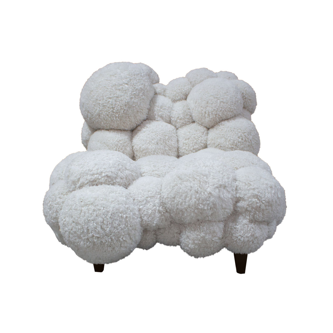 PTMD Dakota Teddy Fauteuil Off White