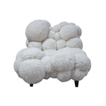 PTMD Dakota Teddy Fauteuil Off White
