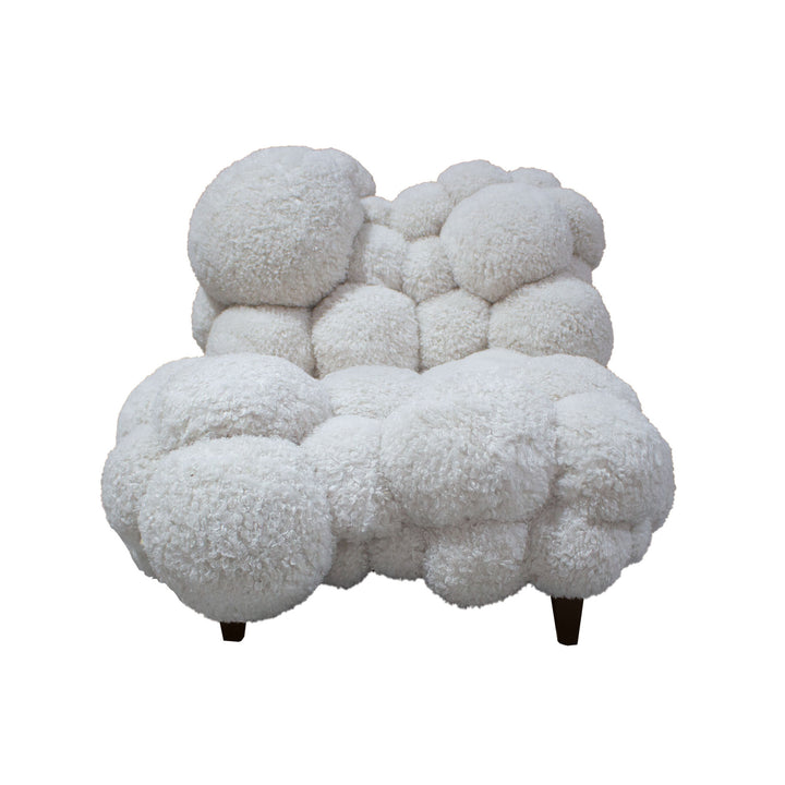 PTMD Dakota Teddy Fauteuil Off White