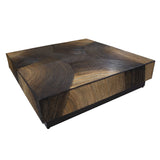 PTMD Casablanca Bruine Salontafel Vierkant – 120×120 cm | Direct Leverbaar