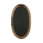 Ovale Wandspiegel Mangohout 120 cm – PTMD Noam Bruin
