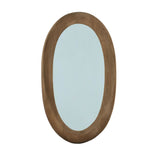 Ovale Wandspiegel Mangohout 120 cm – PTMD Noam Bruin