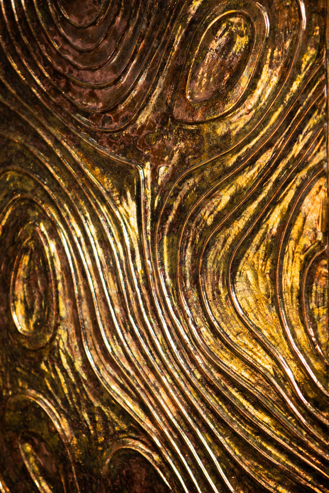 Rechthoekig wandpaneel Raihan cream MDF knotted look S