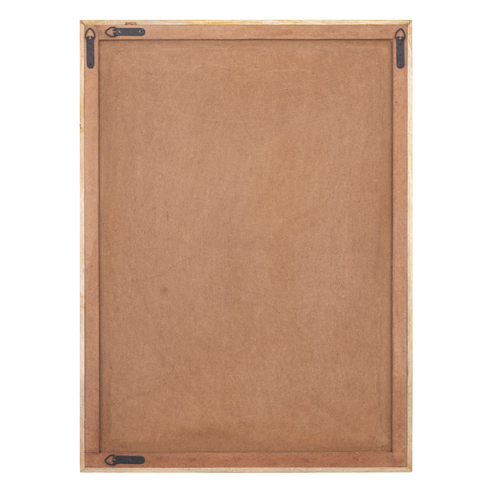 Elasah Brown Wooden Rect Wall Panel Swirl Pattern