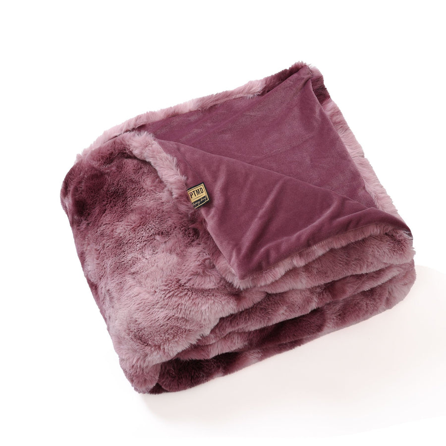 PTMD Linde Bontplaid in Giftbox 150x200 cm – Bordeaux