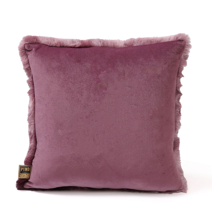 Linde Kussen – Burgundy Faux Fur – Vierkant 45x45 cm