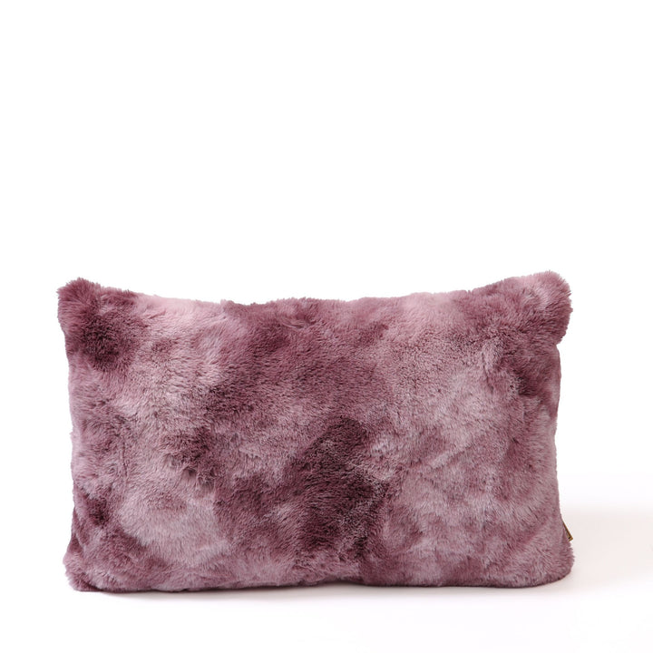PTMD Linde Kussen – Burgundy Faux Fur – Rechthoek 30x50 cm