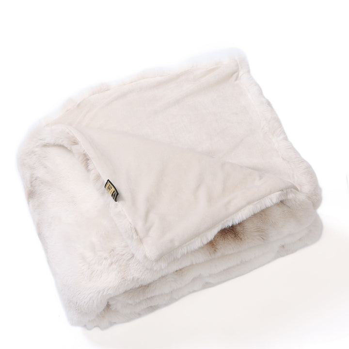 PTMD Linde Plaid – Crème (220x240 cm)