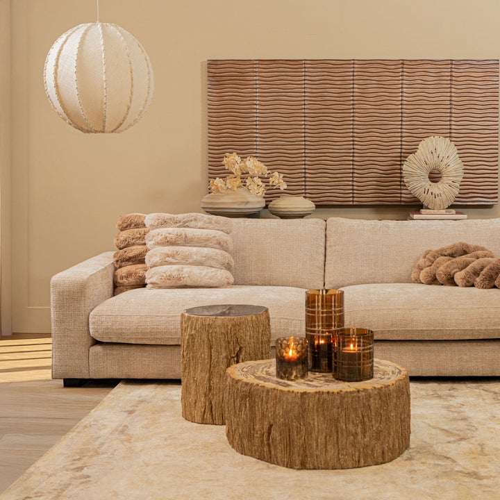 Salontafel Taly natural versteend hout steen