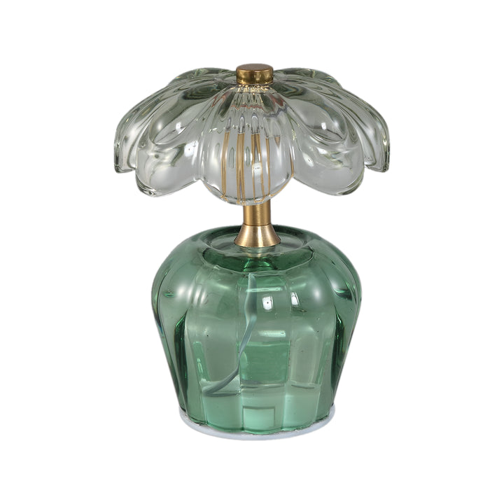 Kaydie Flower LED Lamp Set – Luxe Glazen Bloemlampen Groen & Roze