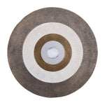 Rond wandpaneel aluminium goud met steen Ø82 cm – PTMD Jacci L