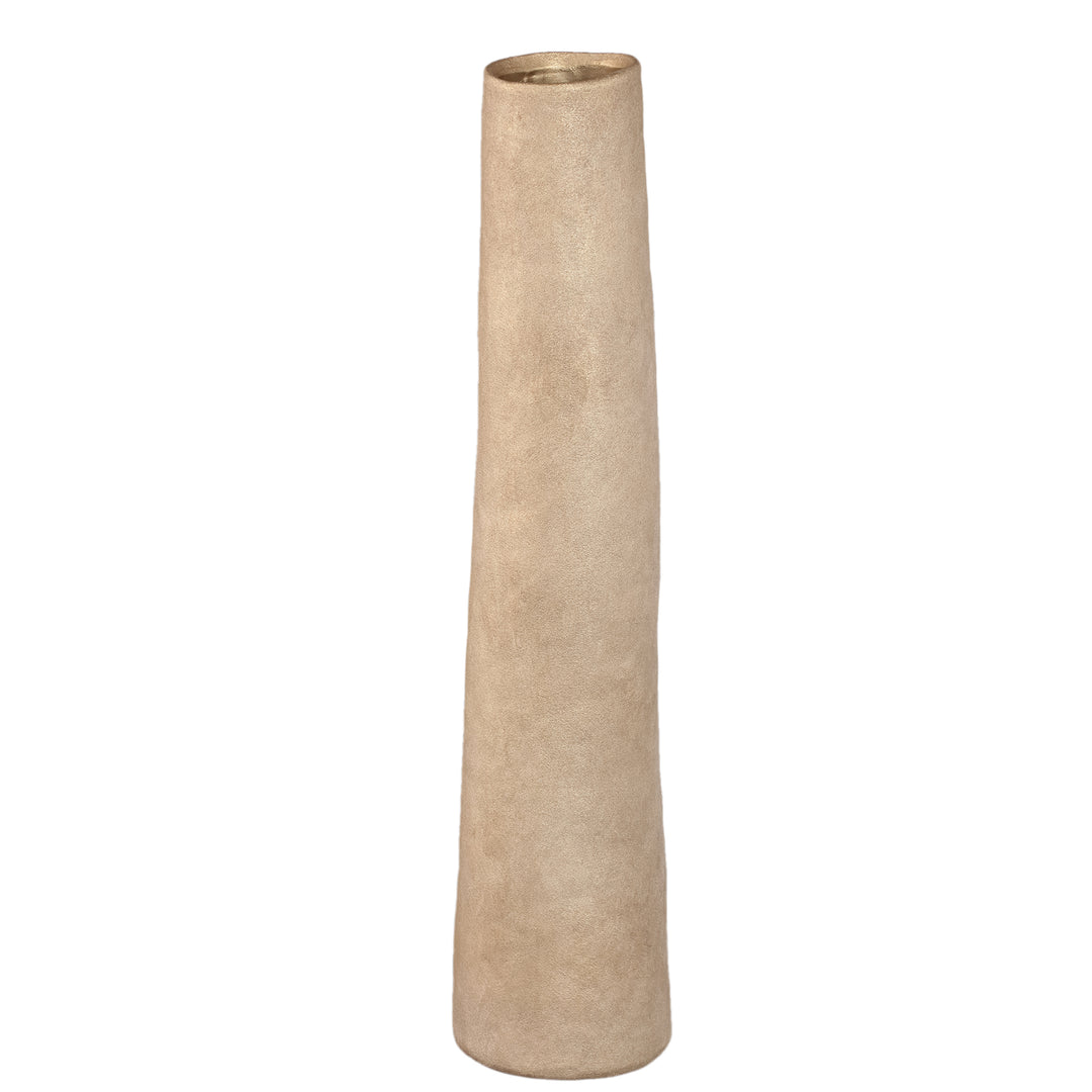 Ardala Beige Keramische Vaas – Smalle Ronde Design Vaas