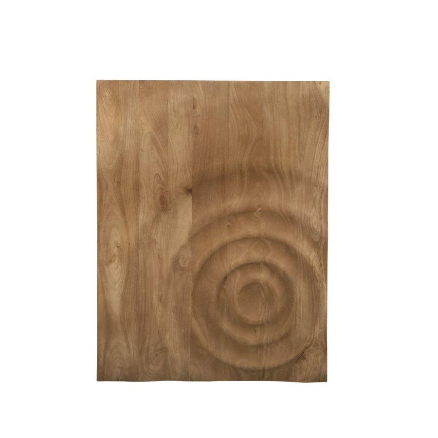 Rechthoekig wandpaneel mangohout naturel 70x90 cm – PTMD Mattin S