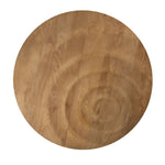 Rond wandpaneel mangohout naturel Ø120 cm – PTMD Mattin L