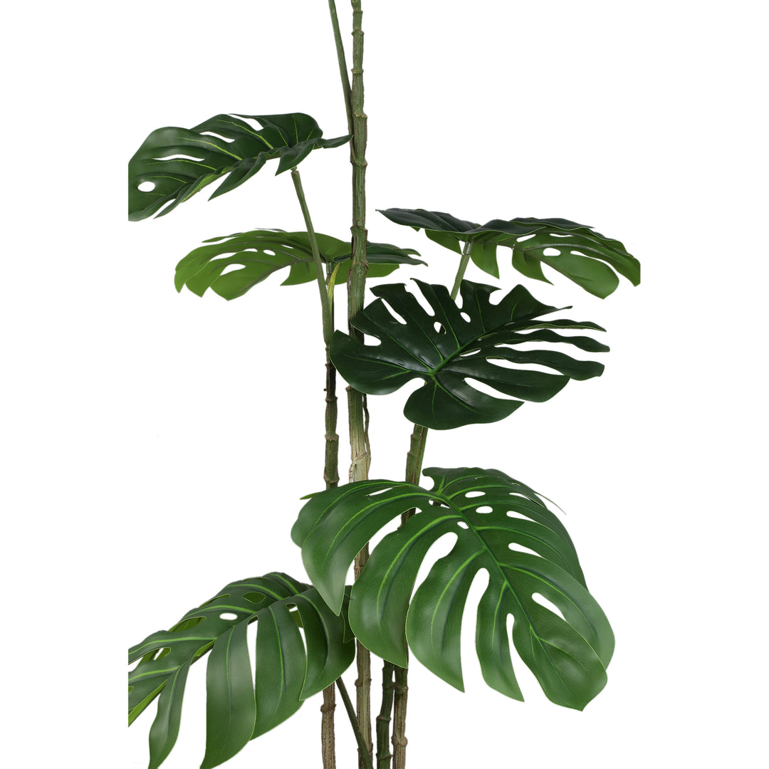 Kunst Monstera Plant 120 cm – Grote Kunstplant Groen – Inclusief Pot