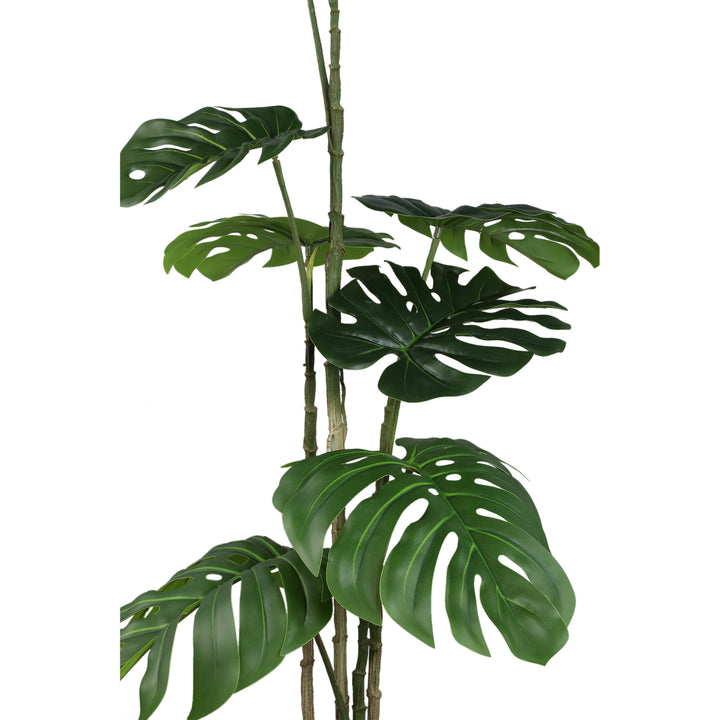 Kunst Monstera Plant 120 cm – Grote Kunstplant Groen – Inclusief Pot
