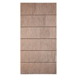 Bronskleurig wandpaneel van hout met golvende strepen 90x180 cm