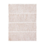 Wit wandpaneel van hout met golvende strepen 90x120 cm