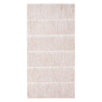 Wit wandpaneel van hout met golvende strepen 90x180 cm