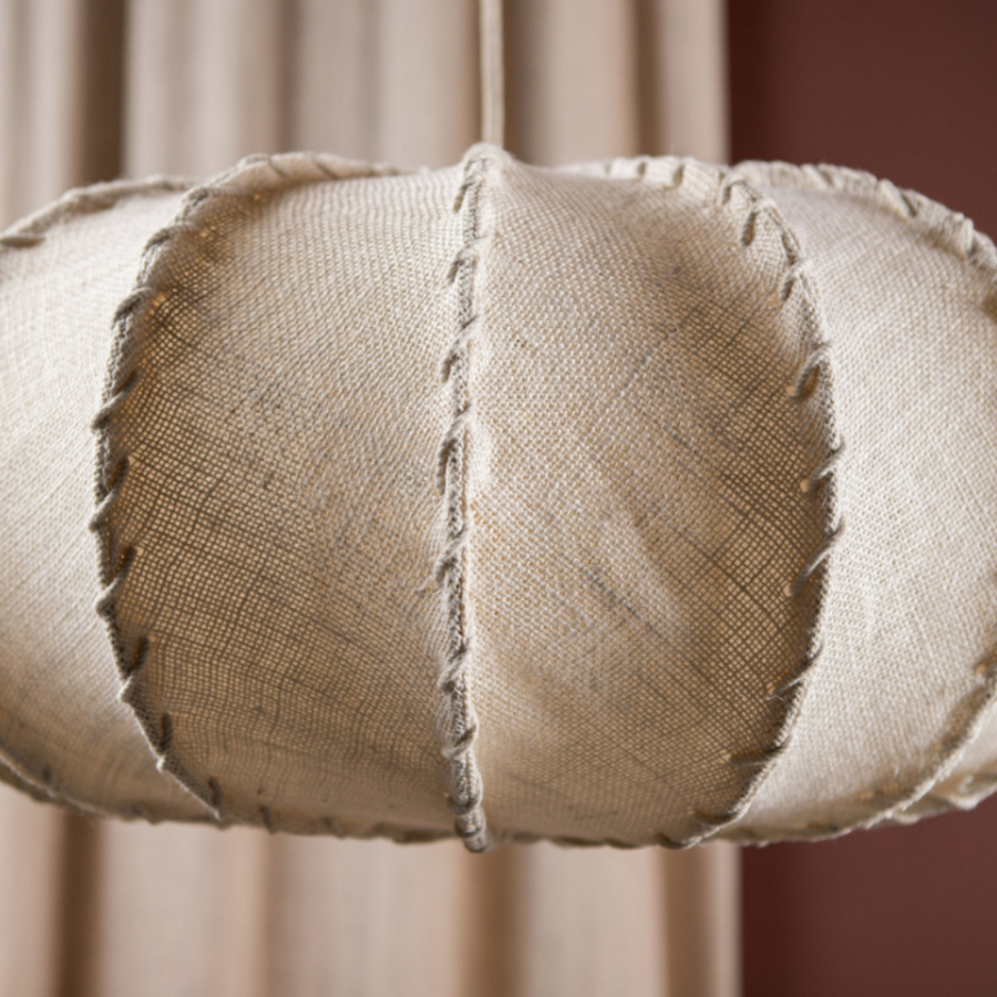 Maatvergelijking jute hanglamp Ø45 cm en Ø58 cm