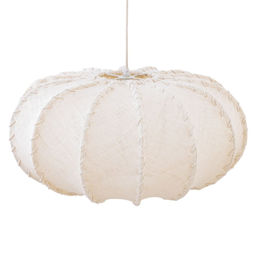 Structuur van de jute vezels van de ronde hanglamp