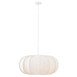 Jute hanglamp rond plat Ø45 of Ø58 cm – PTMD Myka Cream
