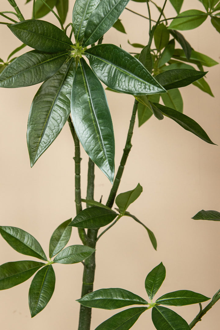 Kunst Pachira Plant 150 cm – Grote Kunstplant – Inclusief Pot