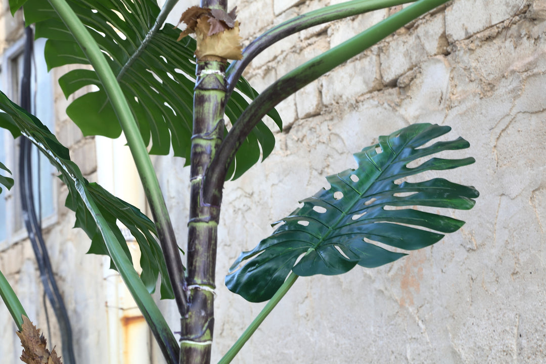 Kunst Monstera 310 cm – 3XL Hoge Kunstplant – Grote Kunstboom