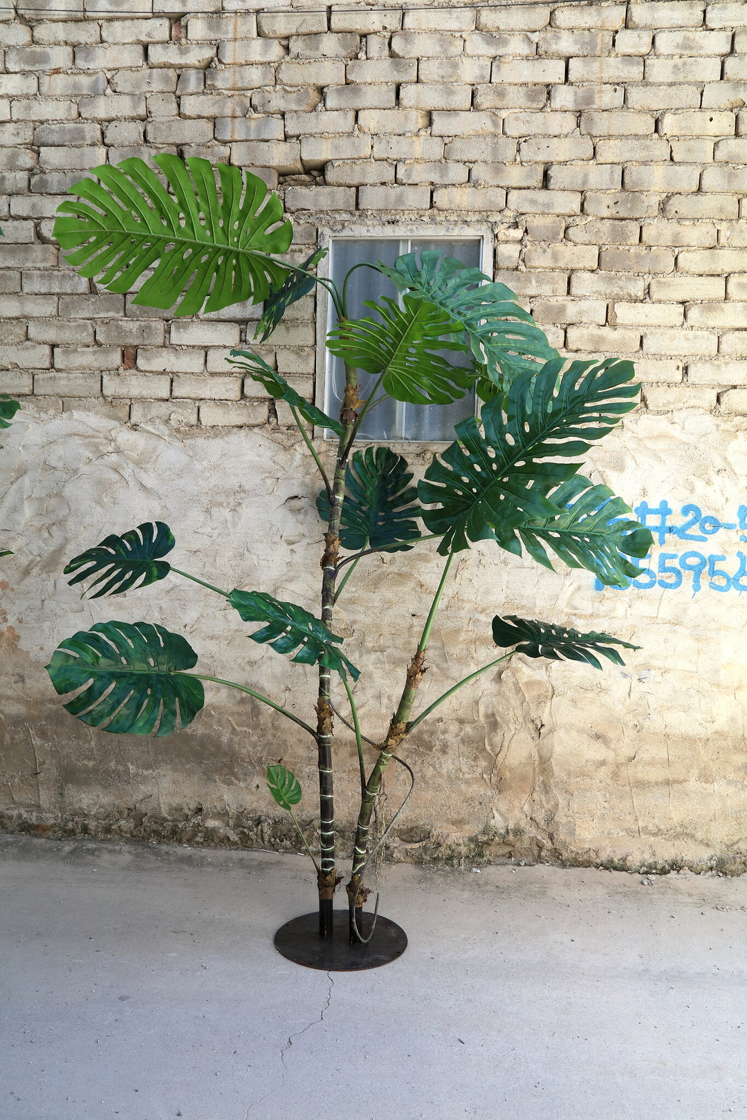 Kunst Monstera 310 cm – 3XL Hoge Kunstplant – Grote Kunstboom