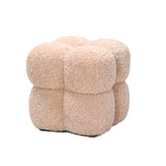 Poef Teddy Bruin stof hout