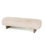 Zitbank Hari beige stof hout
