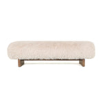 Zitbank Hari beige stof hout