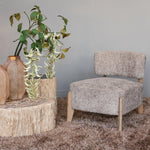 Vale Fauteuil – Moderne Stoffen Fauteuil met Rubberwood Poten Groen