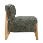 Vale Fauteuil – Moderne Stoffen Fauteuil met Rubberwood Poten Groen
