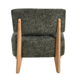 Vale Fauteuil – Moderne Stoffen Fauteuil met Rubberwood Poten Groen
