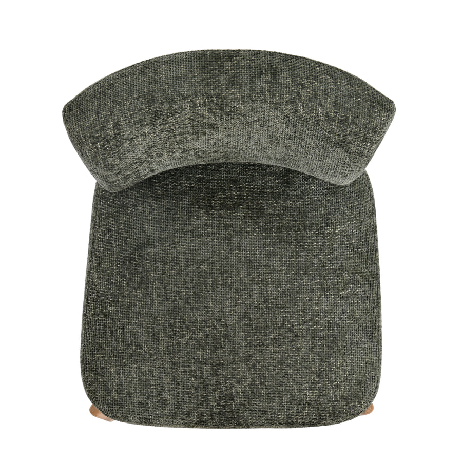 Vale Fauteuil – Moderne Stoffen Fauteuil met Rubberwood Poten Groen
