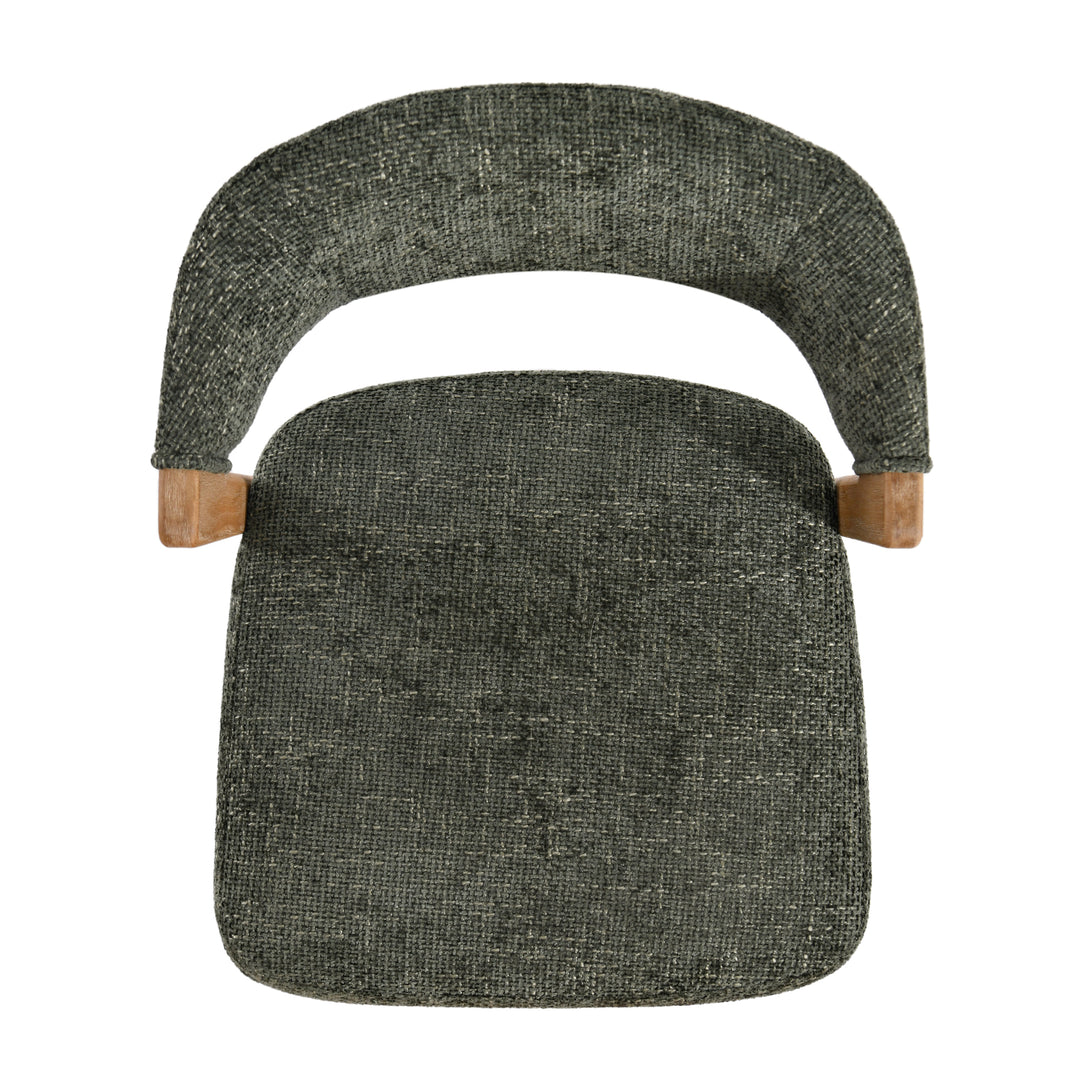 Kael Eetkamerstoel – Stoffen Stoel met Rubberwood Poten Taupe