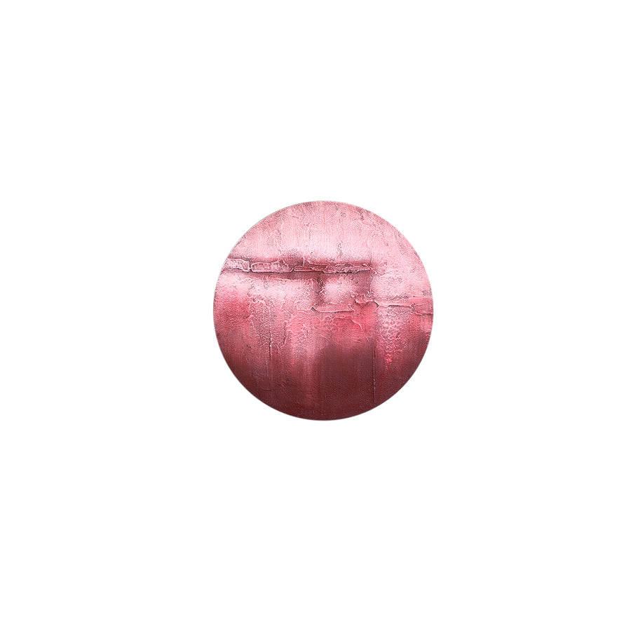 PTMD Cobey Wandpaneel Bordeaux Rond – Handgeschilderd Canvas
