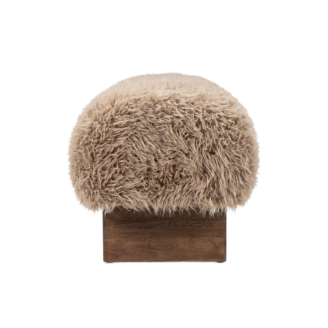 PTMD Hair Teddy Bankje Taupe Large
