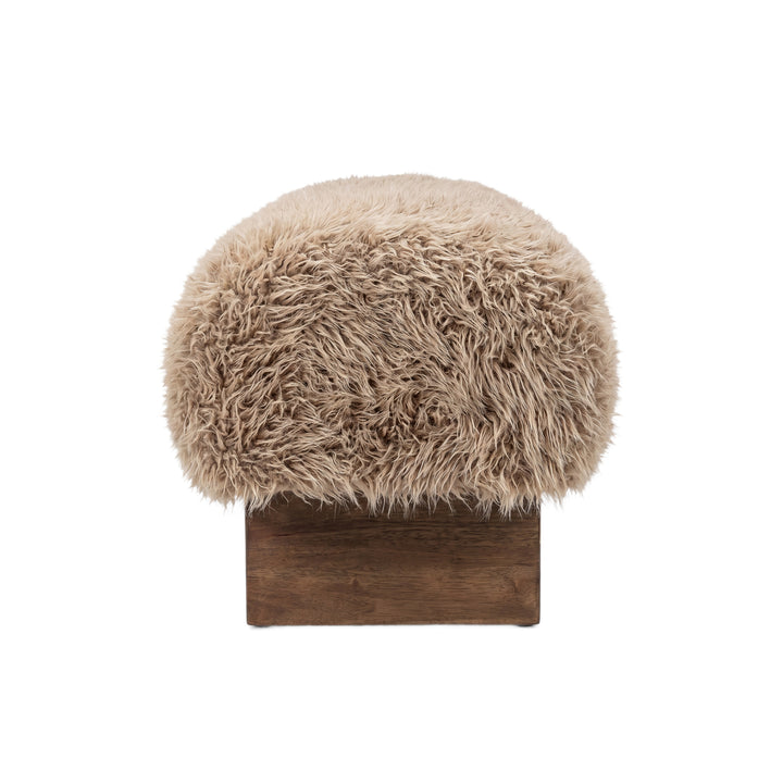 PTMD Hair Teddy Bankje Taupe Large